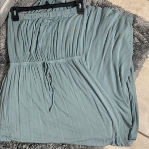 Long mint green maxi dress